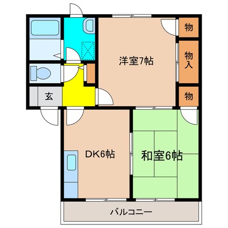 ボンジョルノ北六甲の物件間取画像